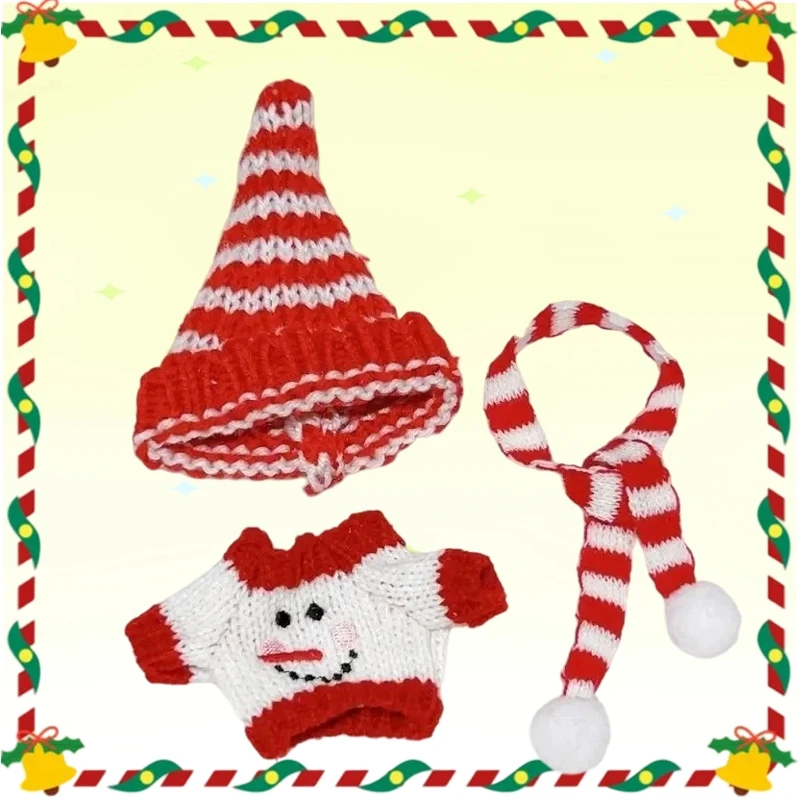 Для 17 см куклы Лабубу, комплект Рождества и Хэллоуина, костюм Санты, костюм тыквы, сезонный подарочный набор, аксессуары Ropa Labubu 
Для 17 см куклы Лабубу, комплект Рождества и Хэллоуина, костюм Санты, костюм тыквы, сезонный подарочный набор, аксессуары Ropa Labubu