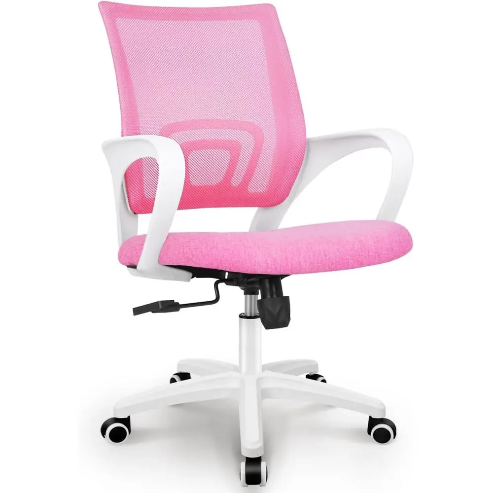 Ergonomic Mesh Gaming Chair with Adjustable Height, Lumbar Support, and Swivel Wheels (Pink)
Ergonomic Mesh Gaming Chair with Adjustable Height, Lumbar Support, and Swivel Wheels (Pink)