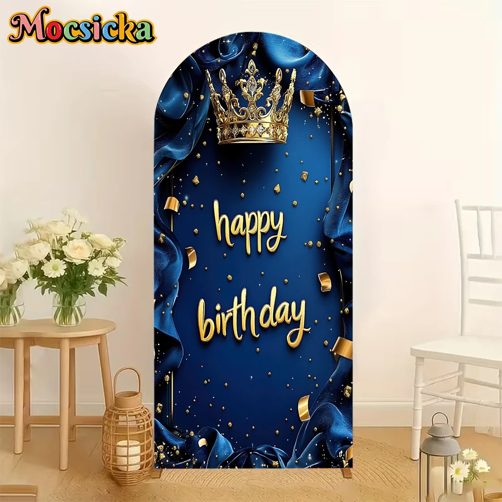 Mocsicka Happy Birthday Arch Backdrops Covers Soft Double-Sided Baby Shower Boy Arched Background Blue Party Decors Studio Props
Mocsicka Happy Birthday Arch Backdrops Covers Soft Double-Sided Baby Shower Boy Arched Background Blue Party Decors Studio Props