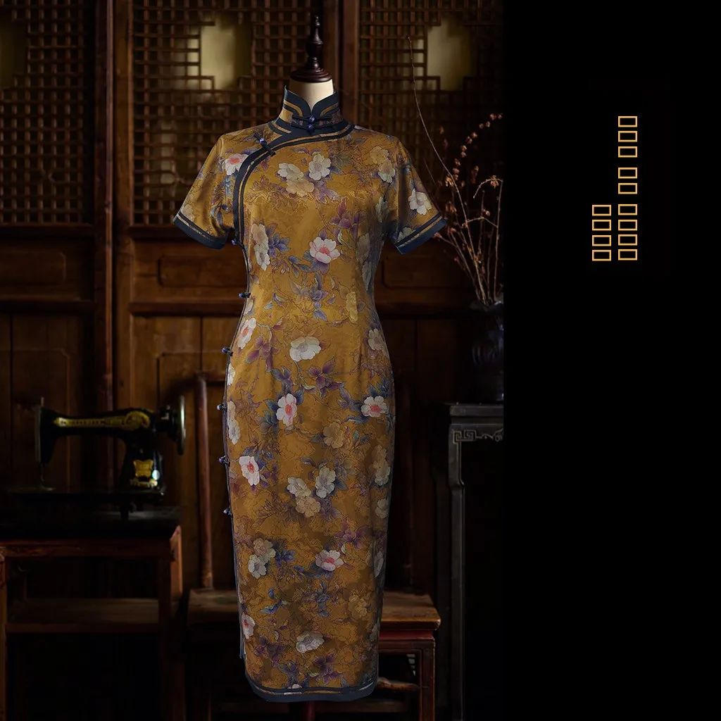 Шелковое платье Ele Long с полной застежкой на пуговицах, с открытыми плечами, для повседневной носки, с низким разрезом, коротким рукавом, для молодых женщин
Шелковое платье Ele Long с полной застежкой на пуговицах, с открытыми плечами, для повседневной носки, с низким разрезом, коротким рукавом, для молодых женщин