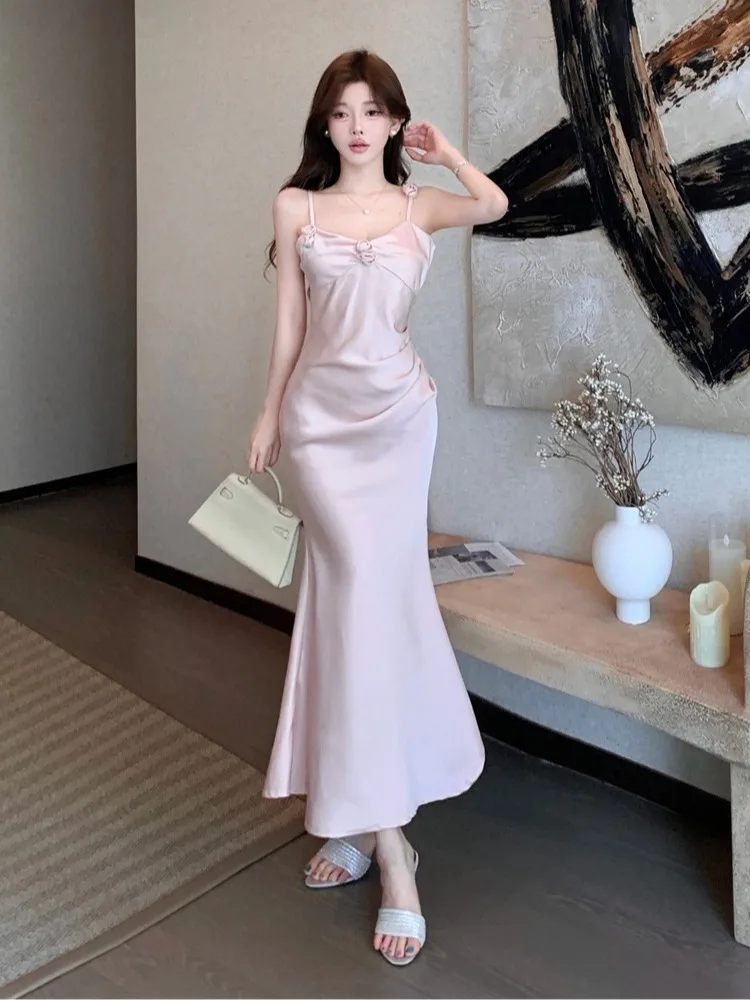 Ele Acetate Satin Fi Tail Dr Sexy Strapl Gown Women's Faion High Waist mid Length Color for Par Wedding
Ele Acetate Satin Fi Tail Dr Sexy Strapl Gown Women's Faion High Waist mid Length Color for Par Wedding