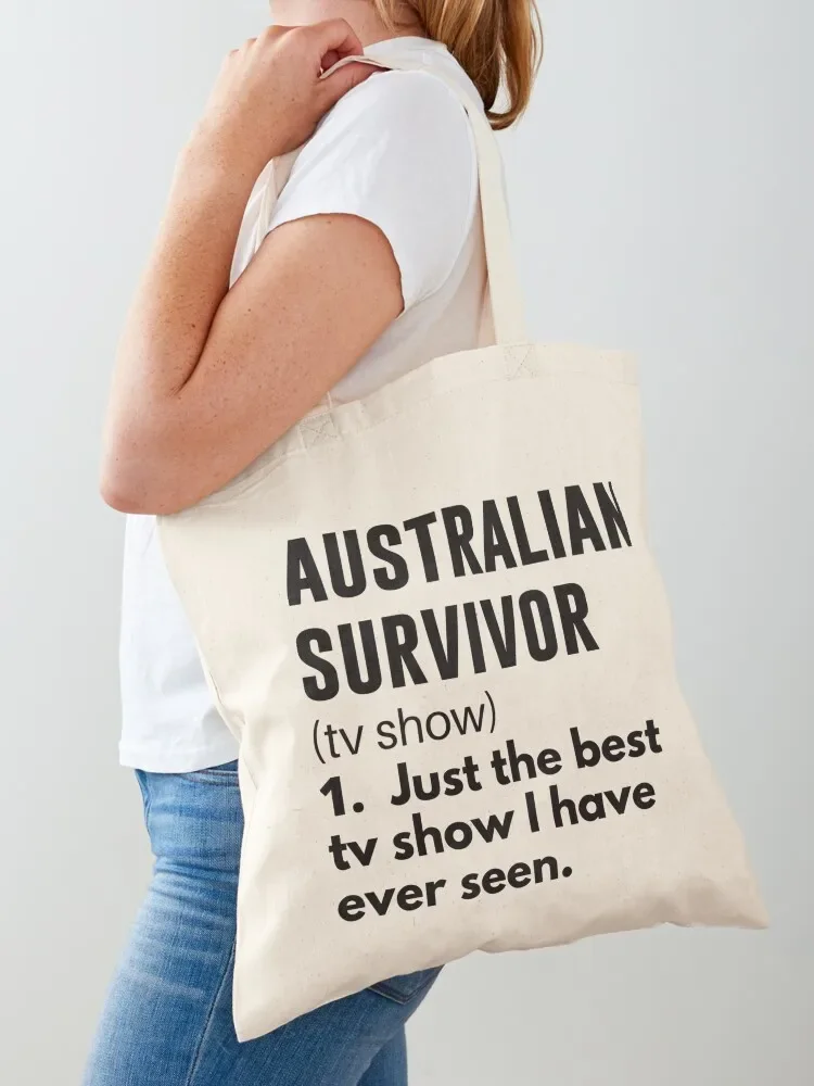Australian Survivor funny definition Tote Bag the tote bag bags luxury women Large bags for women canvas shopping bag
Australian Survivor funny definition Tote Bag the tote bag bags luxury women Large bags for women canvas shopping bag