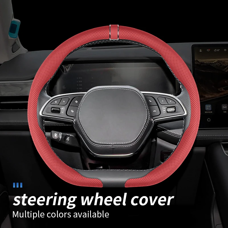 Comfortable Grip Nappa Leather Car Steering Wheel Cover for BYD SHARK 6/ATTO 2/Destroyer 05/Denza D9/SEAL U/Seagull/Dolphin Mini
Comfortable Grip Nappa Leather Car Steering Wheel Cover for BYD SHARK 6/ATTO 2/Destroyer 05/Denza D9/SEAL U/Seagull/Dolphin Mini