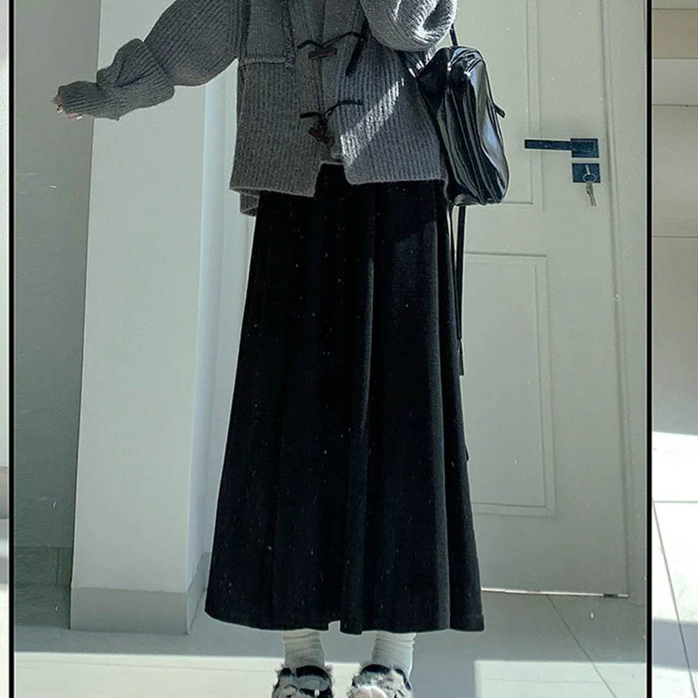 Black High Waist Skirt High Waist Loose Skirt Leisure Skirt Slight Elastic Fabric Solid Color Pattern Comfortable Fit
Black High Waist Skirt High Waist Loose Skirt Leisure Skirt Slight Elastic Fabric Solid Color Pattern Comfortable Fit