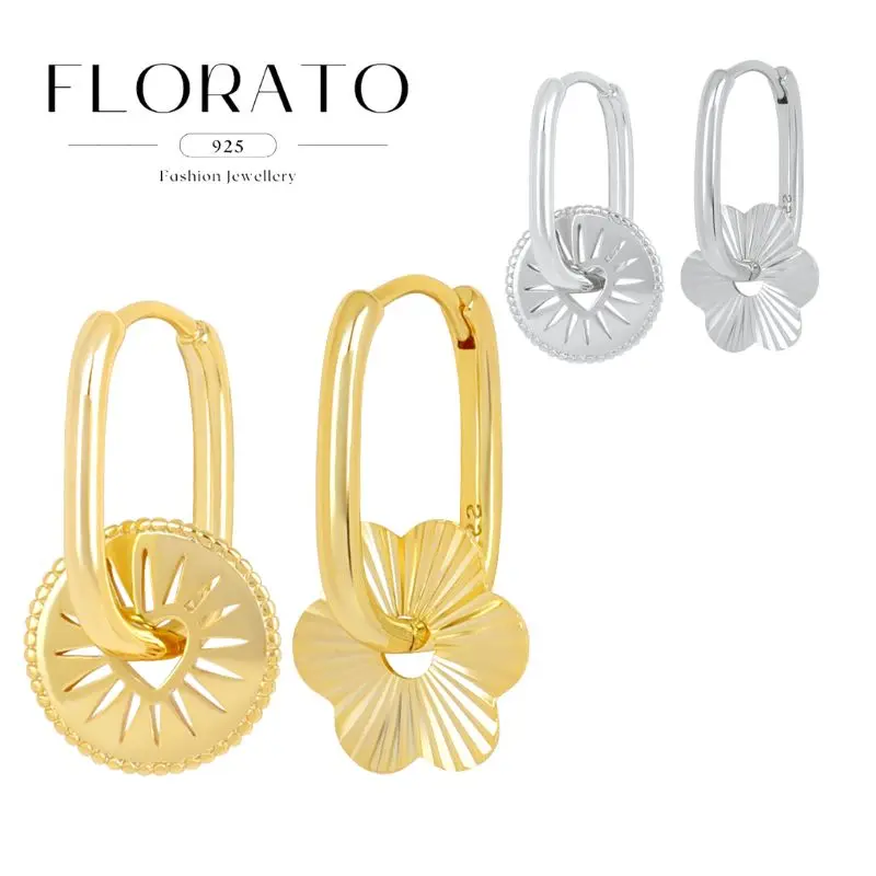 NEW 925 Silver Needle Heart-shaped disc/sun wreath Hoop Earrings Retro European American Earrings Fashion Party Jewelry Gifts
NEW 925 Silver Needle Heart-shaped disc/sun wreath Hoop Earrings Retro European American Earrings Fashion Party Jewelry Gifts