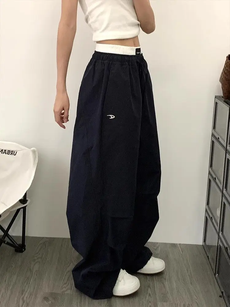 Embroidery Women Cargo Pants Summer High Waist American Quick Dry Pants Y2K Baggy Hip Hop Casual Wide Leg Trousers New
Embroidery Women Cargo Pants Summer High Waist American Quick Dry Pants Y2K Baggy Hip Hop Casual Wide Leg Trousers New