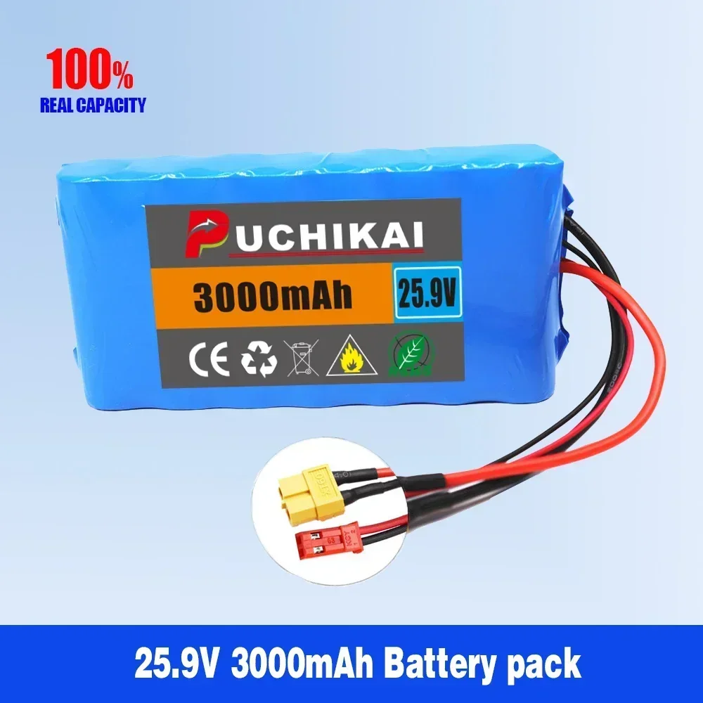 24V/25.9V/29.2V 3000mAh Lithium-ion Battery Pack for Small Electric Bicycle, Kick Scooter, Toy Bicycle Built-in BMS
24V/25.9V/29.2V 3000mAh Lithium-ion Battery Pack for Small Electric Bicycle, Kick Scooter, Toy Bicycle Built-in BMS