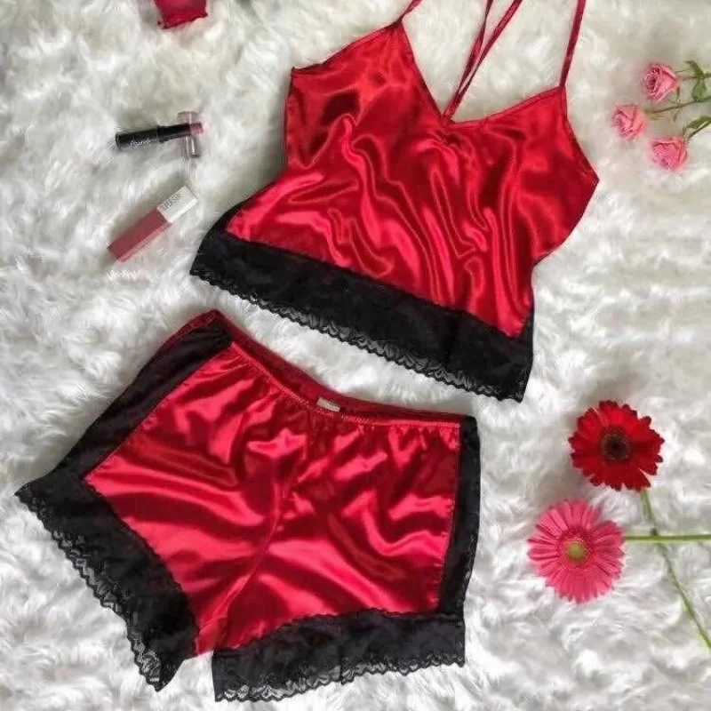 Ladies Lace Camisole Simple Home Comfortable Two Piece Set
Ladies Lace Camisole Simple Home Comfortable Two Piece Set
