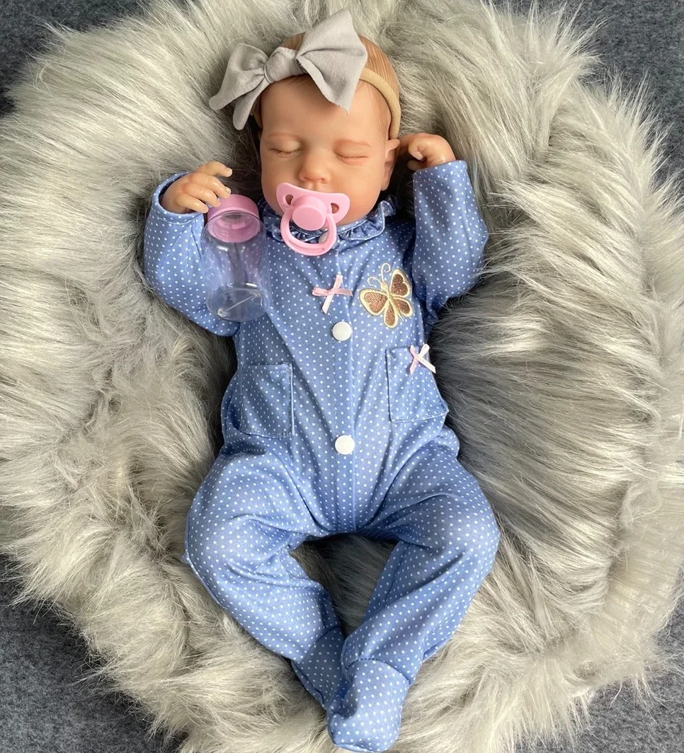 20Inch Newborn Baby Loulou Reborn Dolls with Hand-draw Hair Lifelike 3D Skin Venis Touch Soft Toy Figure Kids Girl As Gift
20Inch Newborn Baby Loulou Reborn Dolls with Hand-draw Hair Lifelike 3D Skin Venis Touch Soft Toy Figure Kids Girl As Gift