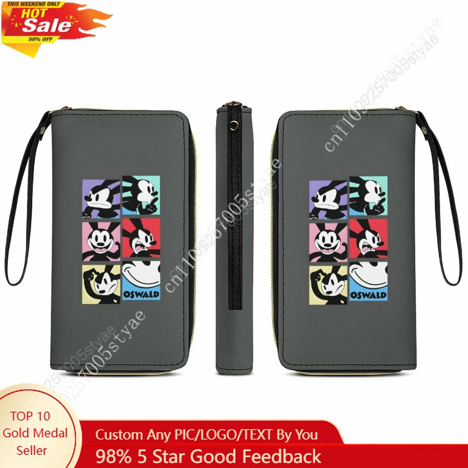 Oswald Leather Wallet Disney Licensed Customizable Personalized Design Your Pattern Portable Purse Double-sided Printing
Oswald Leather Wallet Disney Licensed Customizable Personalized Design Your Pattern Portable Purse Double-sided Printing