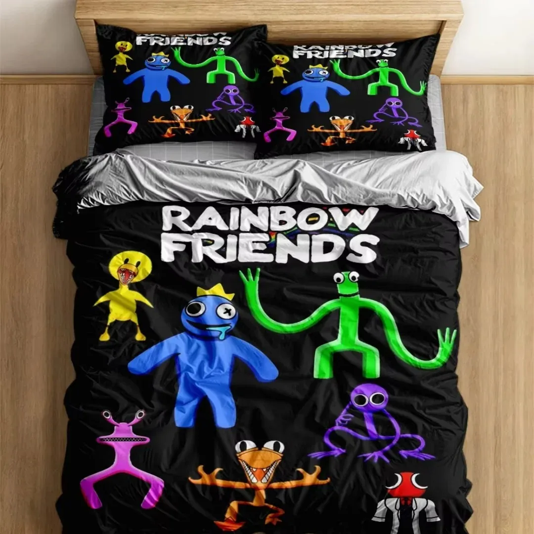 2/3pcs R-Rain-bow F-Friends duvet cover and pillowcase, single/double bedding set, boys' and girls' bedroom decoration, gift
2/3pcs R-Rain-bow F-Friends duvet cover and pillowcase, single/double bedding set, boys' and girls' bedroom decoration, gift