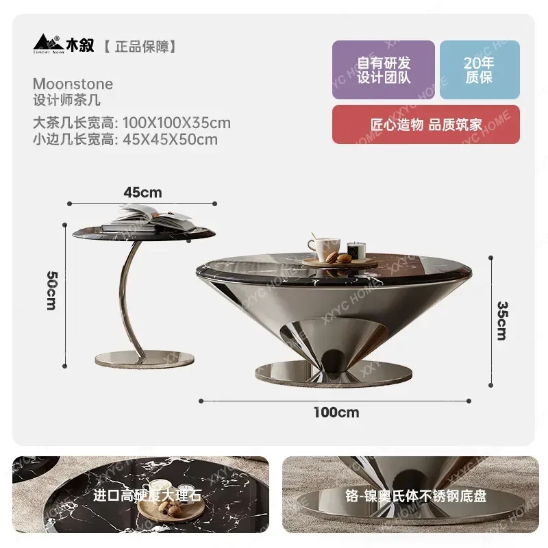 minimalist marble coffee table living room light luxury high-end round coffee table
minimalist marble coffee table living room light luxury high-end round coffee table