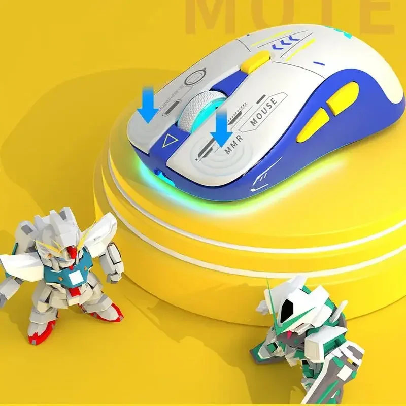 Robot Wireless Mouse 2.4G/Bluetooth Dual Mode Rechargeable LED Lighting Effect Mute Gaming Mouse Ergonomic Mouse For Laptops
Robot Wireless Mouse 2.4G/Bluetooth Dual Mode Rechargeable LED Lighting Effect Mute Gaming Mouse Ergonomic Mouse For Laptops