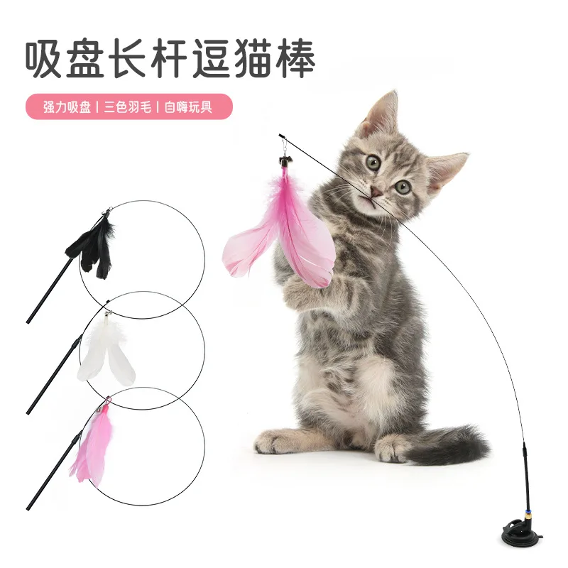 Interactive Cat Self-Entertainment Lazy Automatic Wand Feather Suction Cup with Bell Pet Toy
Interactive Cat Self-Entertainment Lazy Automatic Wand Feather Suction Cup with Bell Pet Toy