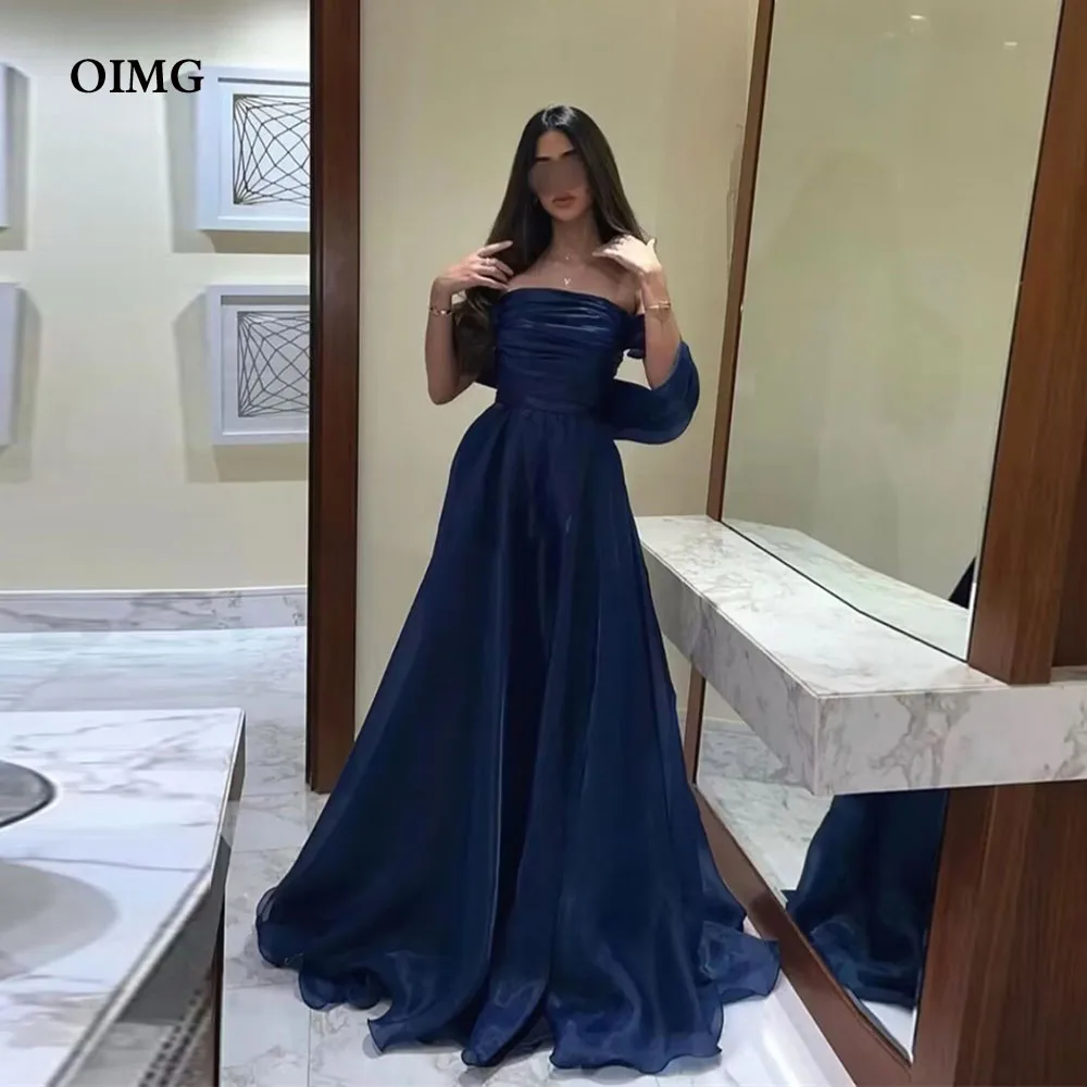 OIMG Simple Navy Blue A Line Long Evening Dresses Saudi Arabic Satin Custom Color Strapless Formal Night Prom Gowns Dress
OIMG Simple Navy Blue A Line Long Evening Dresses Saudi Arabic Satin Custom Color Strapless Formal Night Prom Gowns Dress