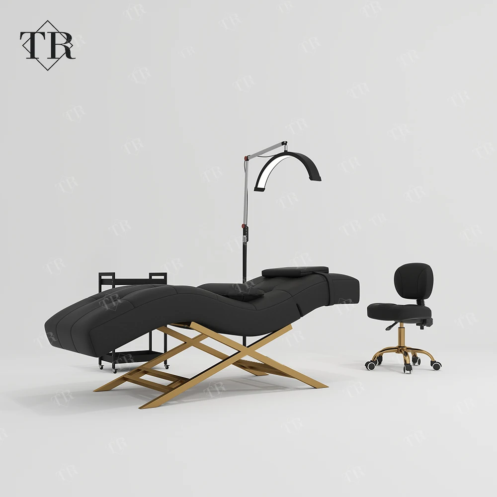 Hot Sale Customizable Modern Design Facial Furniture Memory Foam Massage Lash Bed with Curved Titanium for Beauty Salon Use
Hot Sale Customizable Modern Design Facial Furniture Memory Foam Massage Lash Bed with Curved Titanium for Beauty Salon Use