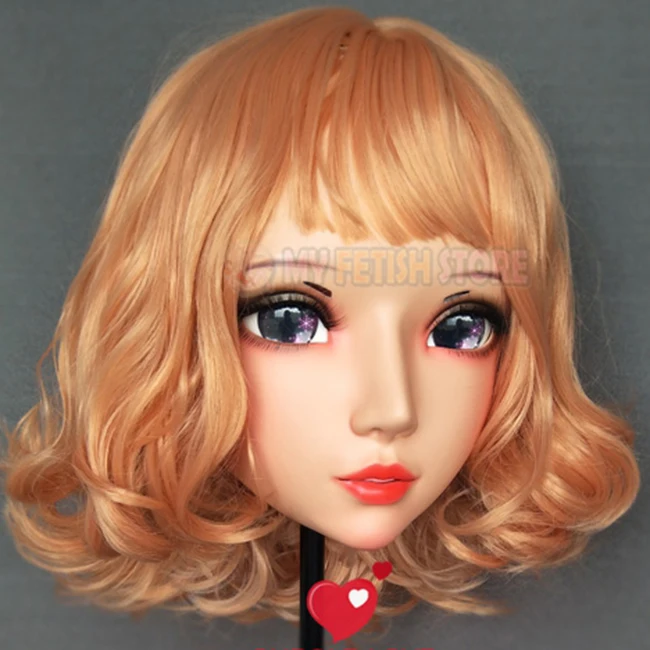 (Fu-04)Female Sweet Girl Resin Half Head Kigurumi BJD Eyes Crossdress Cosplay Japanese Anime Role Lolita Mask With Eyes And Wig
(Fu-04)Female Sweet Girl Resin Half Head Kigurumi BJD Eyes Crossdress Cosplay Japanese Anime Role Lolita Mask With Eyes And Wig