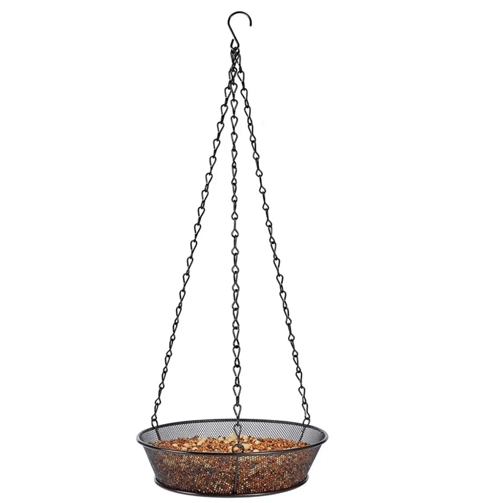 Hanging Bird Feeder Tray with S-shaped Hook 3 Sling Chain Metal Mesh Platform Feeders Rust-proof Outdoor Garden Decoration
Hanging Bird Feeder Tray with S-shaped Hook 3 Sling Chain Metal Mesh Platform Feeders Rust-proof Outdoor Garden Decoration