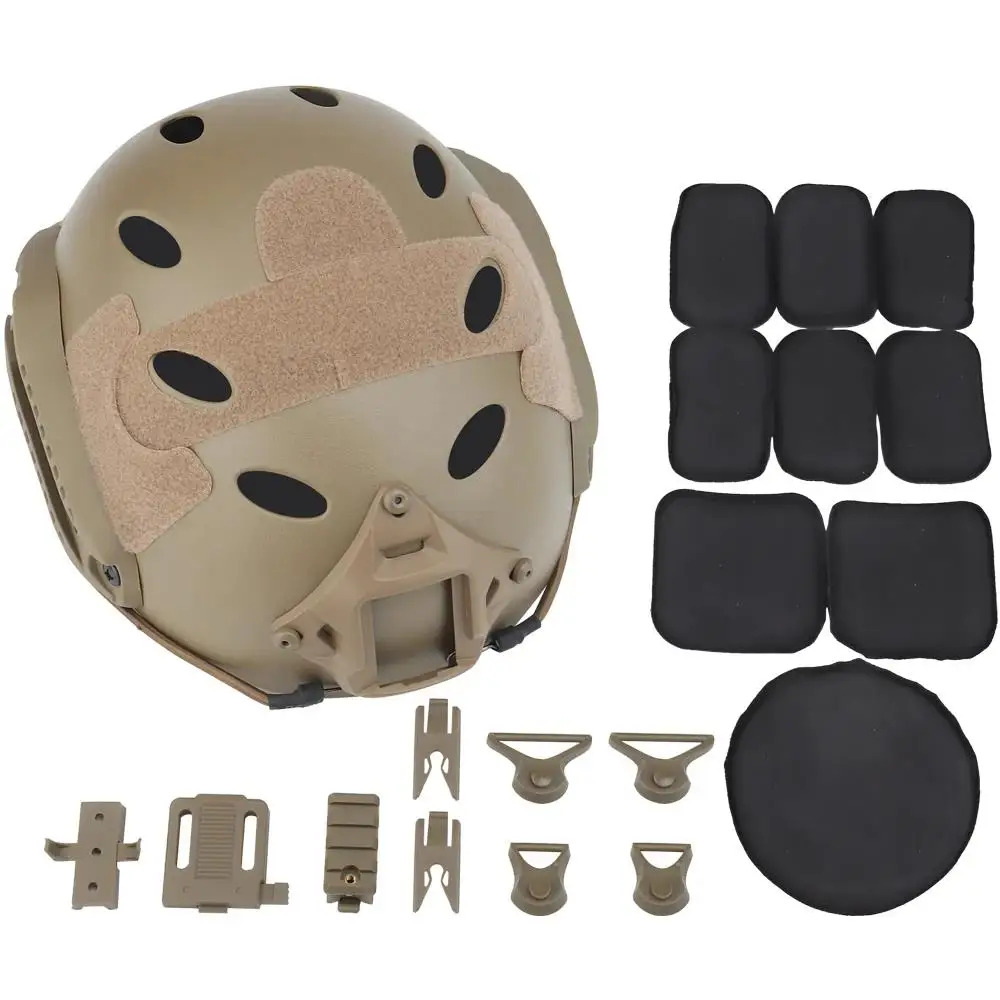 Tactical Fast Helmet PJ Style Hunting Shooting CS Wargames Airsoft Helmet Outdoor Cycling Sports Jumping Head Protection Gear
Tactical Fast Helmet PJ Style Hunting Shooting CS Wargames Airsoft Helmet Outdoor Cycling Sports Jumping Head Protection Gear