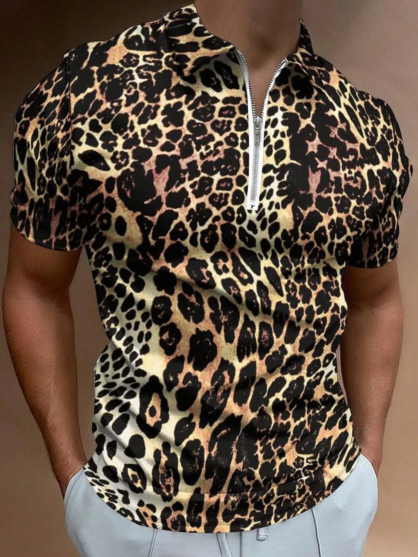 New Fashion Men's Leopard Polos T-Shirts Summer Short Sleeve 3D Printed Street Trend Male POLO Tee 6XL Large Size Casual Tops
New Fashion Men's Leopard Polos T-Shirts Summer Short Sleeve 3D Printed Street Trend Male POLO Tee 6XL Large Size Casual Tops