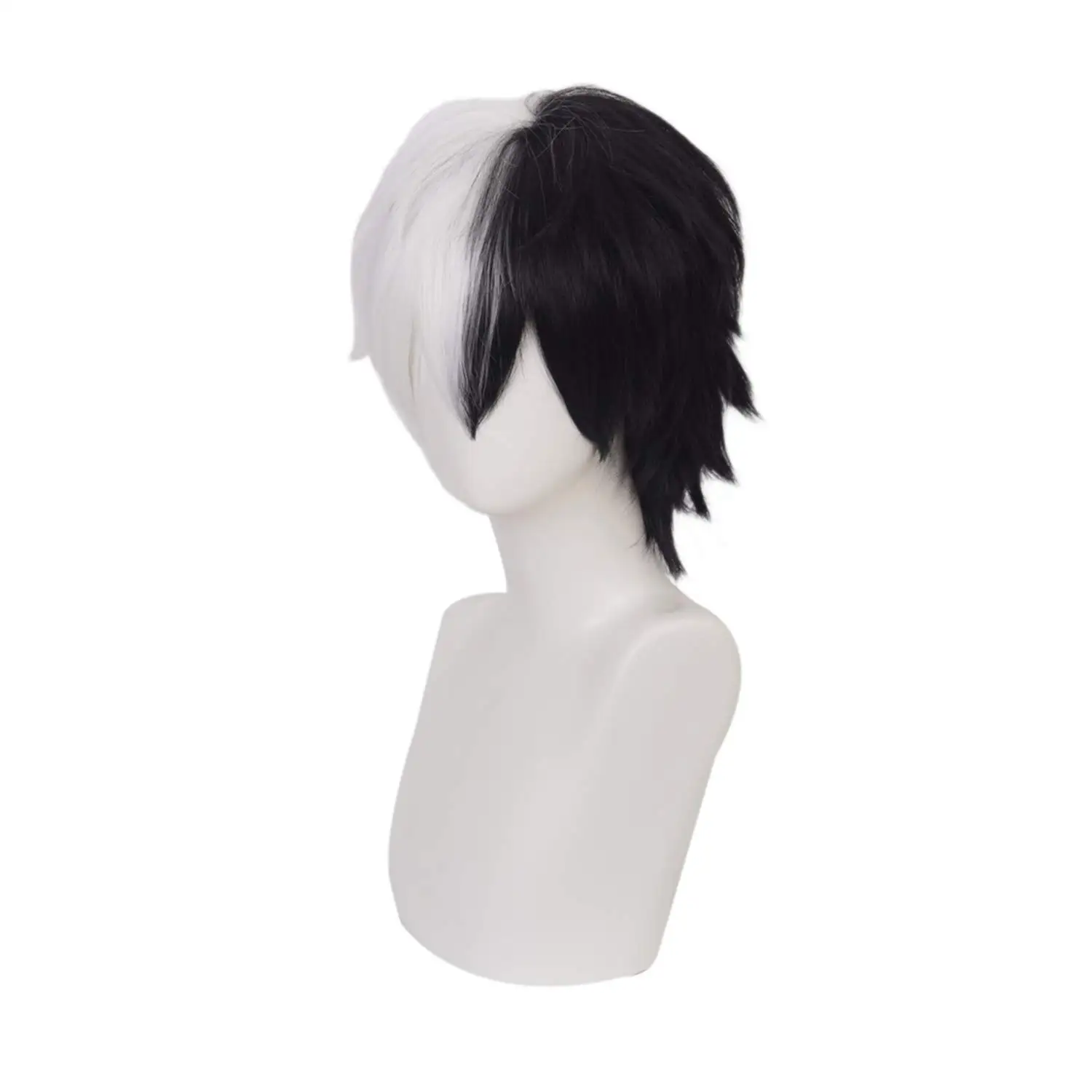 Anime Cosplay Wigs for Monokuma Cosplay Wig Half White Half Black Short Wigs
Anime Cosplay Wigs for Monokuma Cosplay Wig Half White Half Black Short Wigs