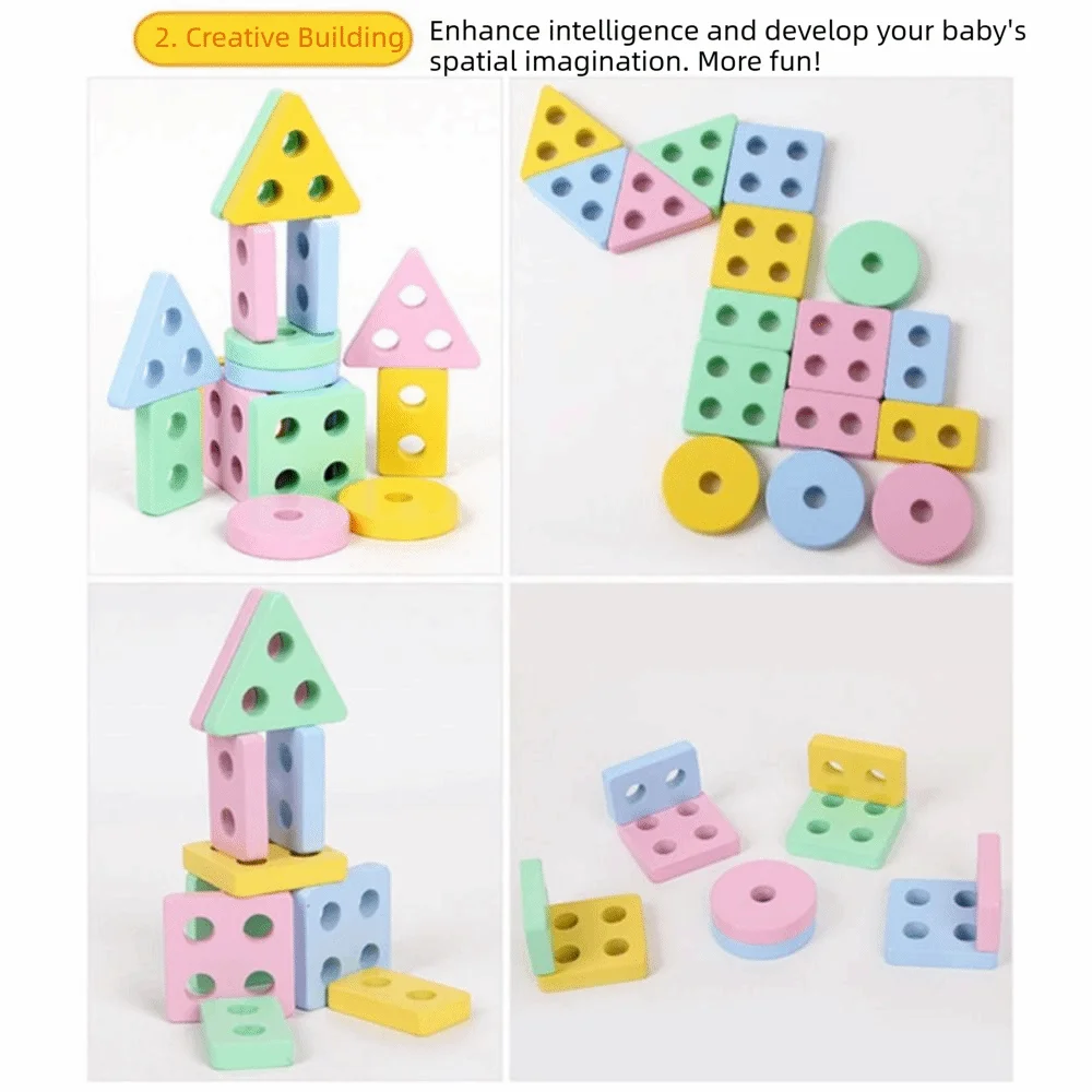 Colorful Sorting and Stacking Shape Matching Wooden Recognition Color Matching Puzzle Preschool Learning Educational
Colorful Sorting and Stacking Shape Matching Wooden Recognition Color Matching Puzzle Preschool Learning Educational