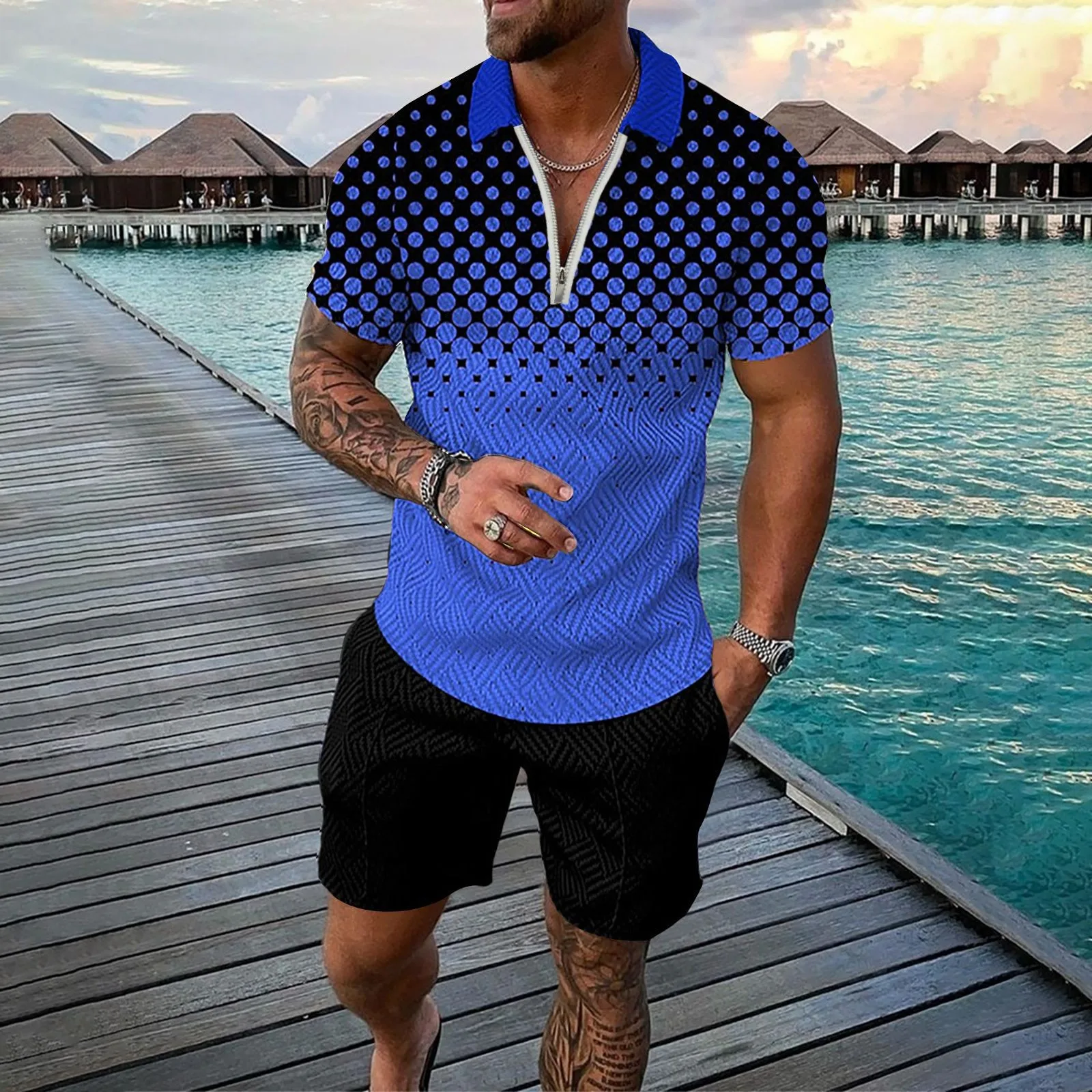 Men's 3D Short Sleeve Suit Shorts Beach Tropical HawaiianSS Body Sports Shorts Suit Sports Suit Beach Vacation Print Men's Suits
Men's 3D Short Sleeve Suit Shorts Beach Tropical HawaiianSS Body Sports Shorts Suit Sports Suit Beach Vacation Print Men's Suits