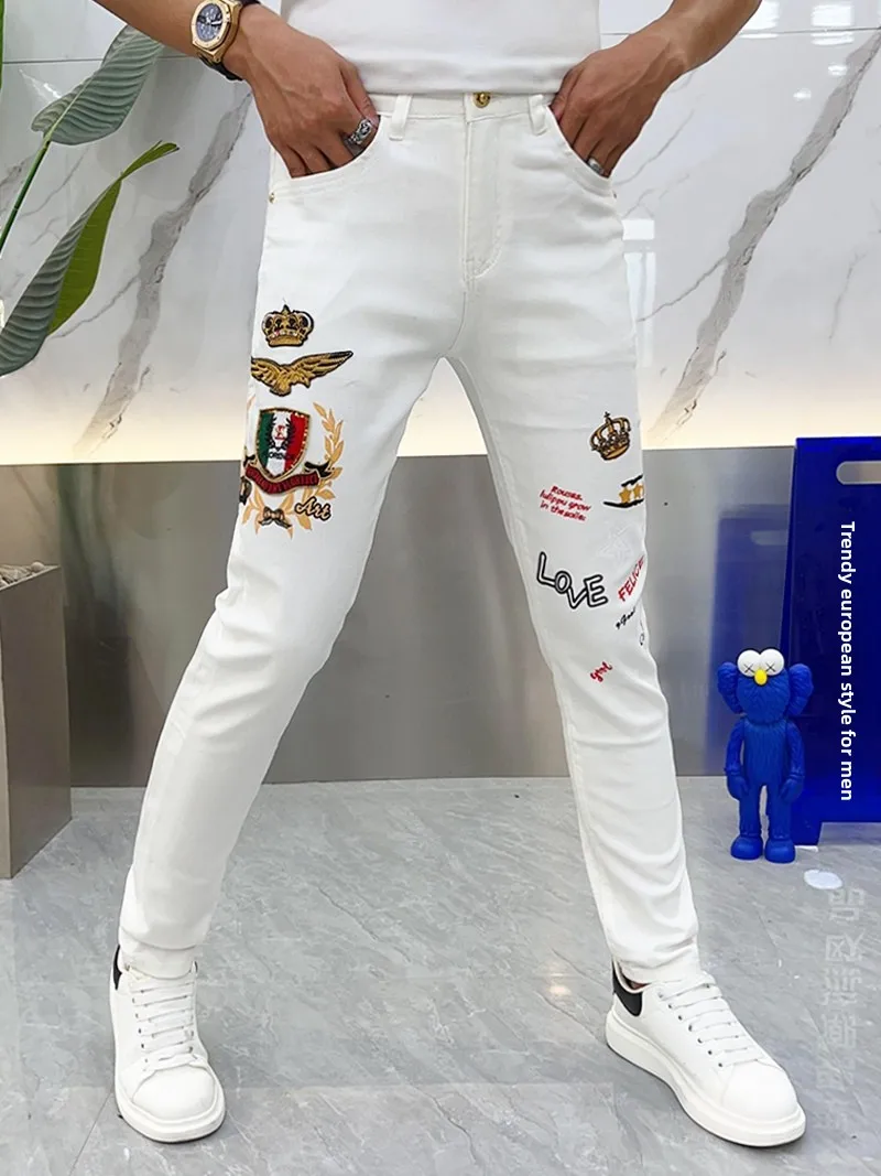 White Slim Fit Comfortable Jeans Men's Faionable Premium Quali Small Foot Pants Summer Trend Brand Bae Men's Denim
White Slim Fit Comfortable Jeans Men's Faionable Premium Quali Small Foot Pants Summer Trend Brand Bae Men's Denim