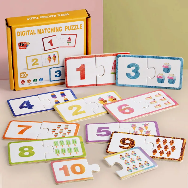 Wooden Number Matching Puzzle Toys Montessori Early Education Digital Pattern Thicken Blocks Game for Baby Festival Gift Toy
Wooden Number Matching Puzzle Toys Montessori Early Education Digital Pattern Thicken Blocks Game for Baby Festival Gift Toy