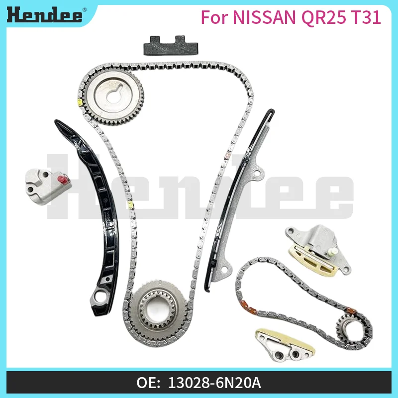 Engine Timing Chain Kit for NISSAN QR25 T31,Automotive Parts OE:13028-6N20A,15041-EA000,13024-6N211,13021-6N200,13024-JA00A
Engine Timing Chain Kit for NISSAN QR25 T31,Automotive Parts OE:13028-6N20A,15041-EA000,13024-6N211,13021-6N200,13024-JA00A