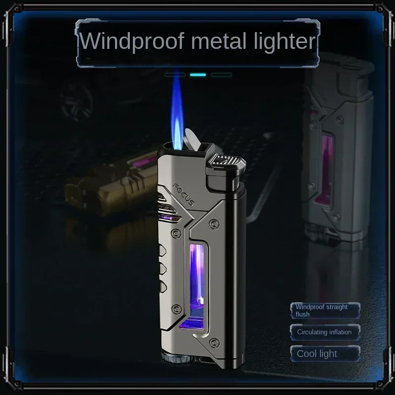 Personalized Blue Flame Direct Injection Lighter, Visible Air Chamber, Cool LED Color Light Ignitor, Men Gift
Personalized Blue Flame Direct Injection Lighter, Visible Air Chamber, Cool LED Color Light Ignitor, Men Gift