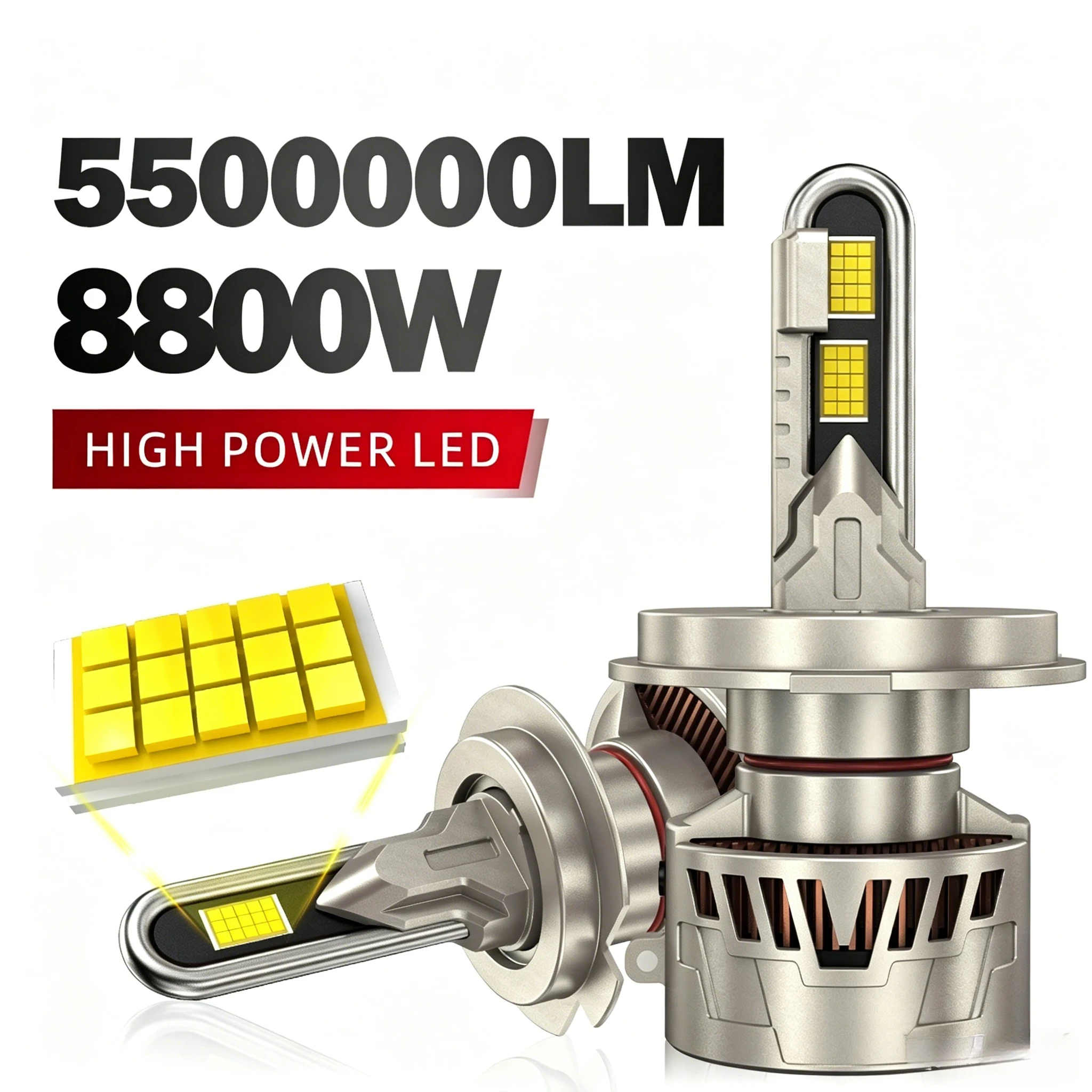 H7 H4 LED Canbus Car Headlight 8800W 5500000LM H8 H9 H11 9005 9006 HB3 HB4 Car LED Headlight Auto Fog Lamp LED Bulbs 6000K 12V
H7 H4 LED Canbus Car Headlight 8800W 5500000LM H8 H9 H11 9005 9006 HB3 HB4 Car LED Headlight Auto Fog Lamp LED Bulbs 6000K 12V