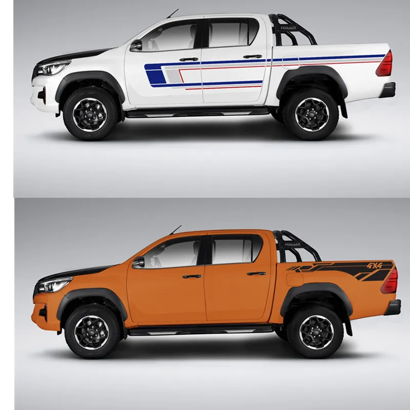 Car Vinyl Stickers For Toyota Hilux modification customized cobar body stripe decal
Car Vinyl Stickers For Toyota Hilux modification customized cobar body stripe decal