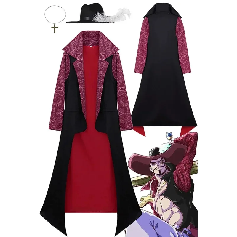 Dracule Mihawk Cosplay Role Play Robe Hat Anime One Cosplay Piece Costume Adult Men Roleplay Fantasy Fancy Dress Up Party Cloth
Dracule Mihawk Cosplay Role Play Robe Hat Anime One Cosplay Piece Costume Adult Men Roleplay Fantasy Fancy Dress Up Party Cloth