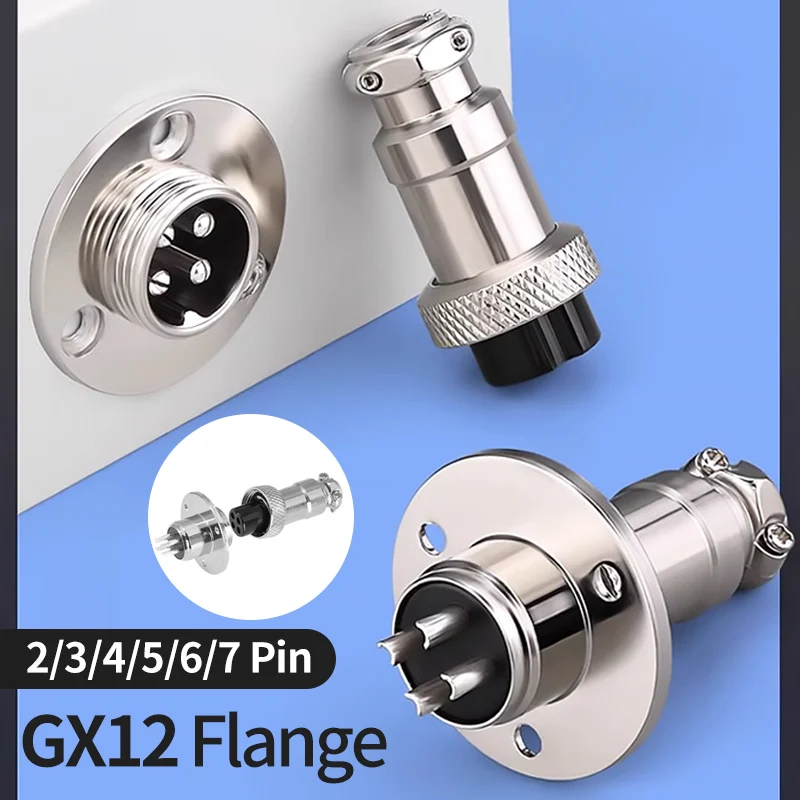 10sets GX12 2/3/4/5/6/7 Pin Flange Type Connectors Male&Female Aviation Plug &Socket Copper
10sets GX12 2/3/4/5/6/7 Pin Flange Type Connectors Male&Female Aviation Plug &Socket Copper