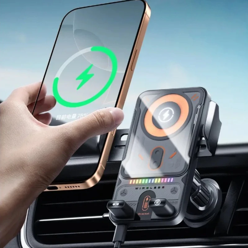 Auto Clamping 15W Wireless Car Charger Adapter Super Fast Charging Air Vent Phone Holder for IPhone 17 16 15 Pro Max for Samsung
Auto Clamping 15W Wireless Car Charger Adapter Super Fast Charging Air Vent Phone Holder for IPhone 17 16 15 Pro Max for Samsung