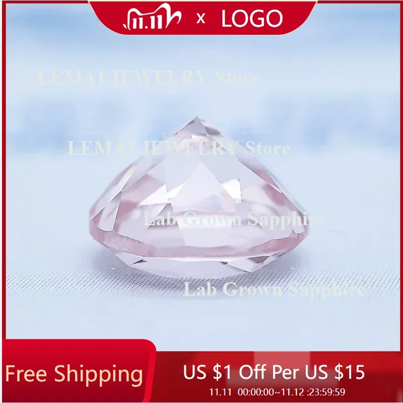 Lab Grown Sapphire Loose Stone Round Cut Morgan Pink VVS1 Charms Beads for DIY Jewelry Making Earrings Selectable AGLCertificate
Lab Grown Sapphire Loose Stone Round Cut Morgan Pink VVS1 Charms Beads for DIY Jewelry Making Earrings Selectable AGLCertificate