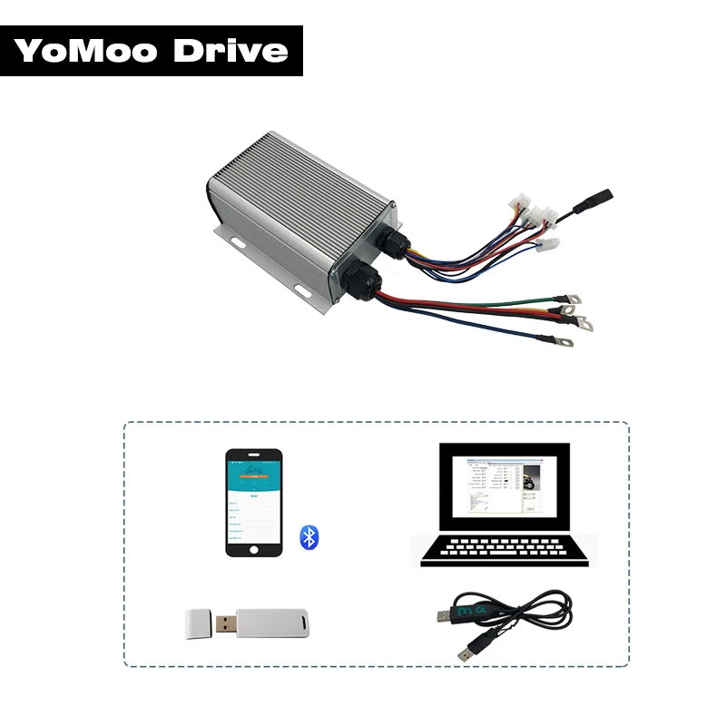 Sabvoton SVMC7245 72V Easy to Install 1kw 45A Small Programmable Sine Wave DC Controller for E-Bike QS Hub Motor
Sabvoton SVMC7245 72V Easy to Install 1kw 45A Small Programmable Sine Wave DC Controller for E-Bike QS Hub Motor