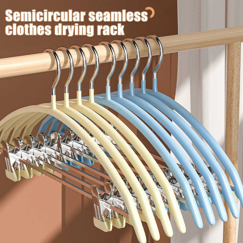 5/10Pcs Metal Windproof Clothes Hanger Non-slip With Adjustable Clip Space Saving Trousers Clothing Set Multi-functional Hangers
5/10Pcs Metal Windproof Clothes Hanger Non-slip With Adjustable Clip Space Saving Trousers Clothing Set Multi-functional Hangers