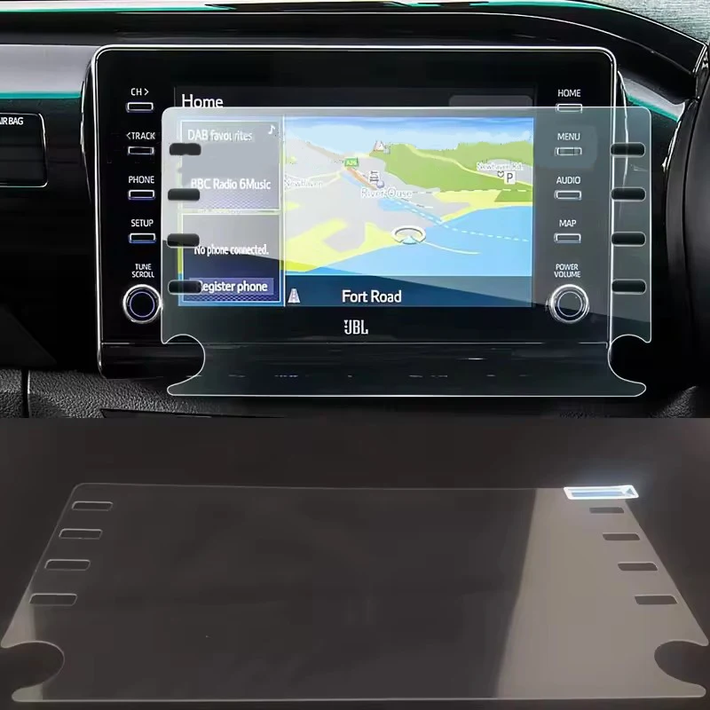 For Toyota HiLux Workmate SR SR5 Rogue 2020 2021 2022 8 inch GPS navigation screen Tempered glass protective film Car interior
For Toyota HiLux Workmate SR SR5 Rogue 2020 2021 2022 8 inch GPS navigation screen Tempered glass protective film Car interior