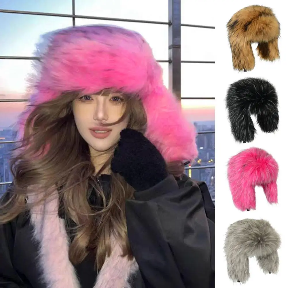 Толстая плюшевая меховая шапка Lei Feng, пушистая шапка из искусственного меха енота, уличная морозостойкая защитная шапка с шапкой-ушанками
Толстая плюшевая меховая шапка Lei Feng, пушистая шапка из искусственного меха енота, уличная морозостойкая защитная шапка с шапкой-ушанками