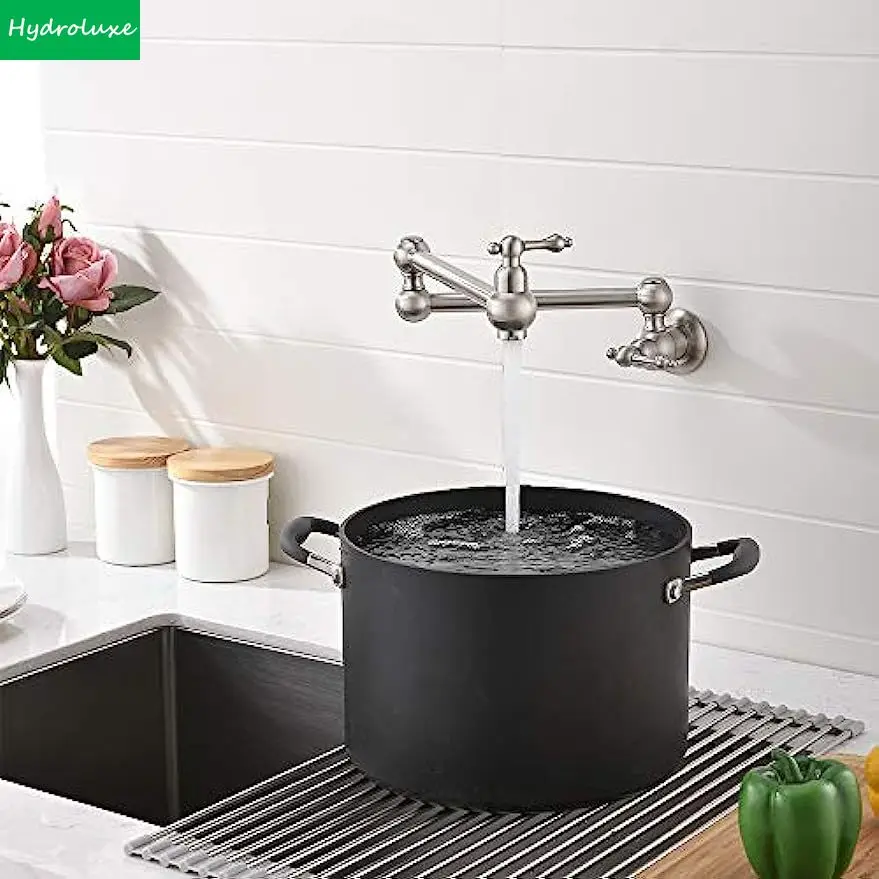 Pot Filler Tap Brass Wall Mounted Kitchen Sink Faucet 360 Rotate Black Chrome Gold Folding Wall Mounted 360 Degree Rotation Tap
Pot Filler Tap Brass Wall Mounted Kitchen Sink Faucet 360 Rotate Black Chrome Gold Folding Wall Mounted 360 Degree Rotation Tap