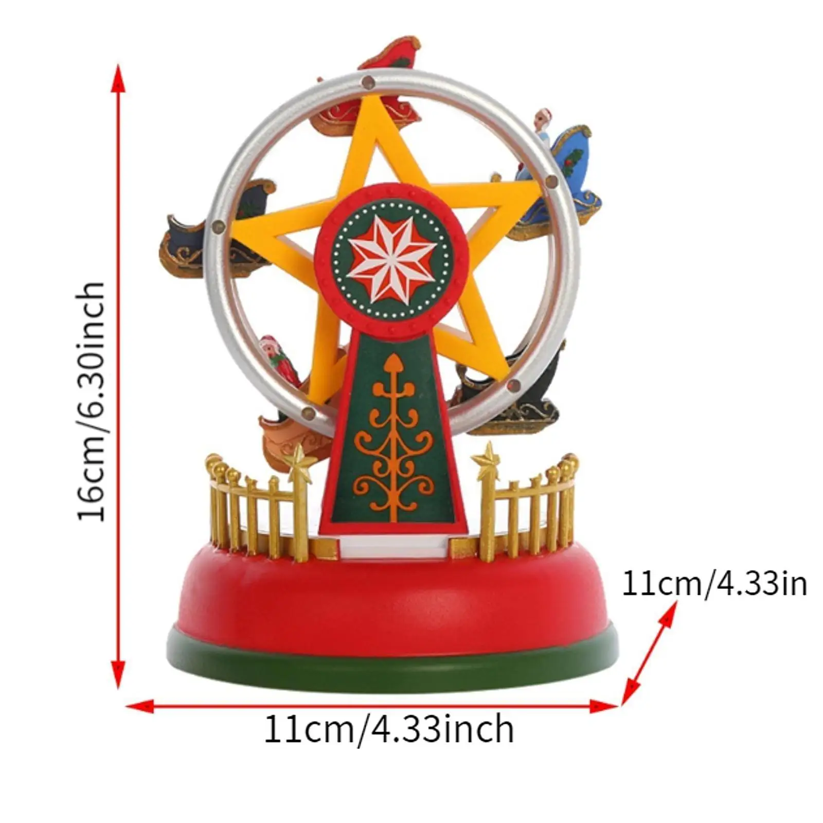 Glowing Music Carousel Plastic Craft Ornament Christmas New Year Gift for Home Party and Kid’s Room Decor
Glowing Music Carousel Plastic Craft Ornament Christmas New Year Gift for Home Party and Kid’s Room Decor