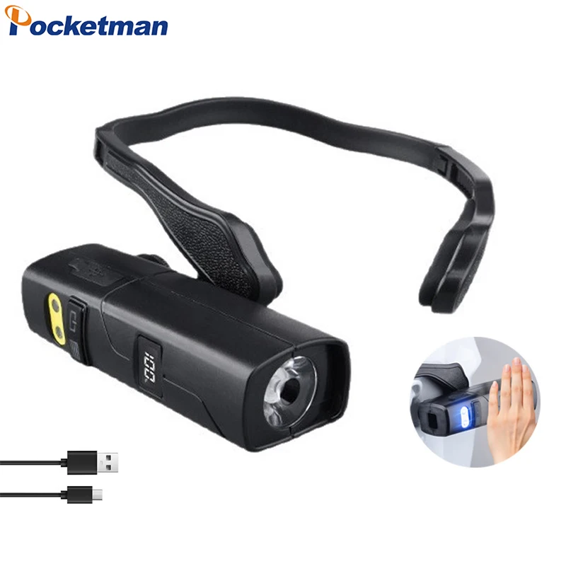 Smart Motion Sensor LED Headlamp 5 Modes Type-C USB Rechargeable Headlight Ear-hanging Flashlight Waterproof Head Lamp
Smart Motion Sensor LED Headlamp 5 Modes Type-C USB Rechargeable Headlight Ear-hanging Flashlight Waterproof Head Lamp
