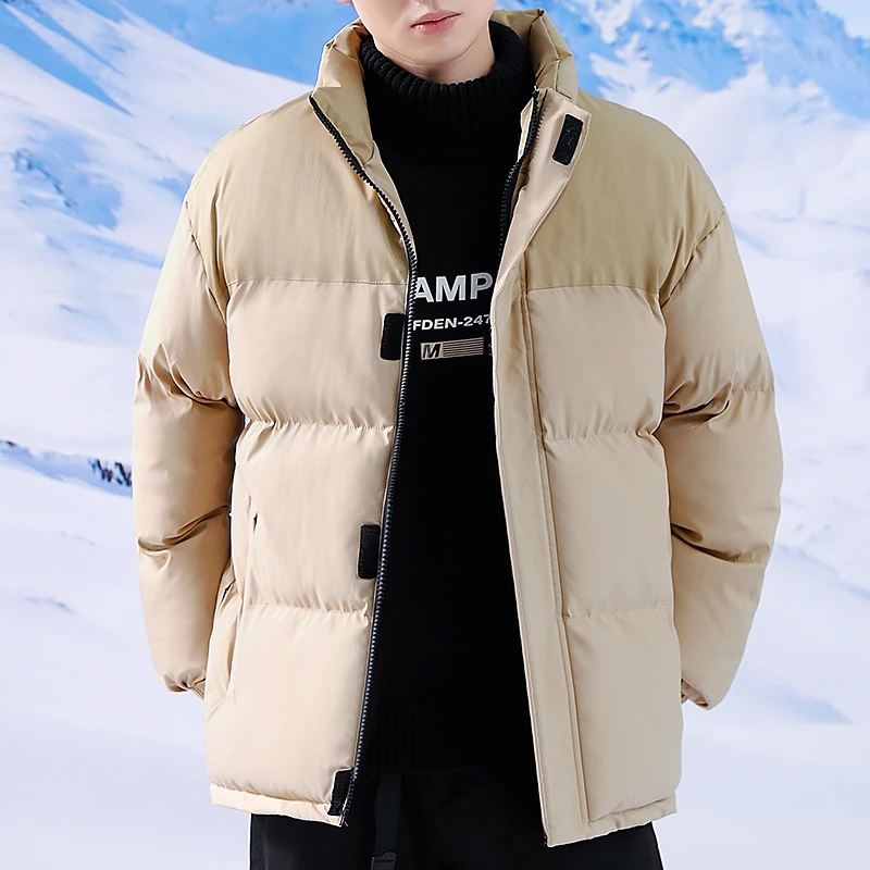 Winter Stand Collar Windproof Parka for Men Outdoor Thickened Warm Overcoat Fashion Casual Zipper Men Cotton Jacket High Quality
Winter Stand Collar Windproof Parka for Men Outdoor Thickened Warm Overcoat Fashion Casual Zipper Men Cotton Jacket High Quality
