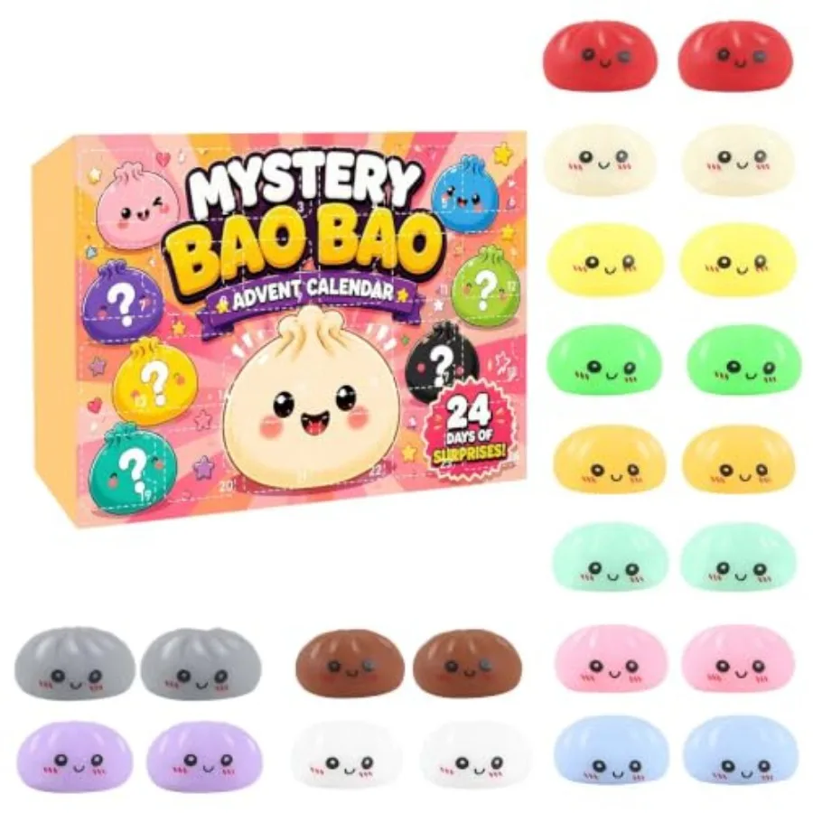 24 Grid Mystery Dumpling Squishy Countdown Calendar Blind Box, Mini Kawaii Dumpling Squeeze Toys, Stress Relief Fidget Squishie
24 Grid Mystery Dumpling Squishy Countdown Calendar Blind Box, Mini Kawaii Dumpling Squeeze Toys, Stress Relief Fidget Squishie