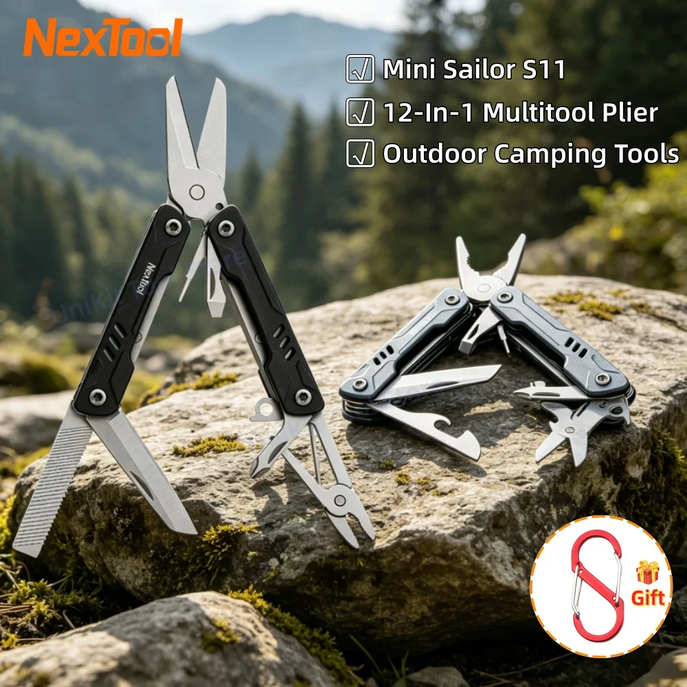 NexTool Multitool Plier Mini Sailor Pliers S11 12-In-1 Folding Pocket Knife Screwdriver Scissors Portable EDC Outdoor Hand Tools
NexTool Multitool Plier Mini Sailor Pliers S11 12-In-1 Folding Pocket Knife Screwdriver Scissors Portable EDC Outdoor Hand Tools