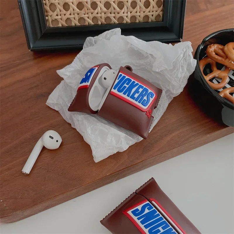 3D Filled Chocolate Snacks Creativity Earphone Case for AirPods Pro 1 2 3 Cover Wireless Headphone Cover for AirPods keychain
3D Filled Chocolate Snacks Creativity Earphone Case for AirPods Pro 1 2 3 Cover Wireless Headphone Cover for AirPods keychain