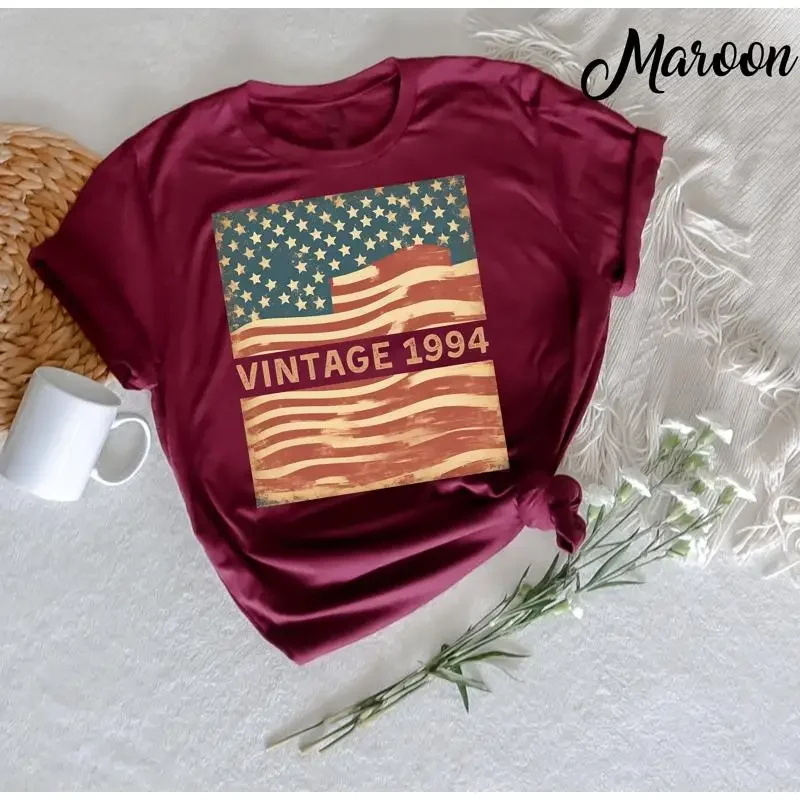 30 Year Old American Flag T Shirt Vintage 1994 30th Birthday idea Thirtieth for Him s
30 Year Old American Flag T Shirt Vintage 1994 30th Birthday idea Thirtieth for Him s