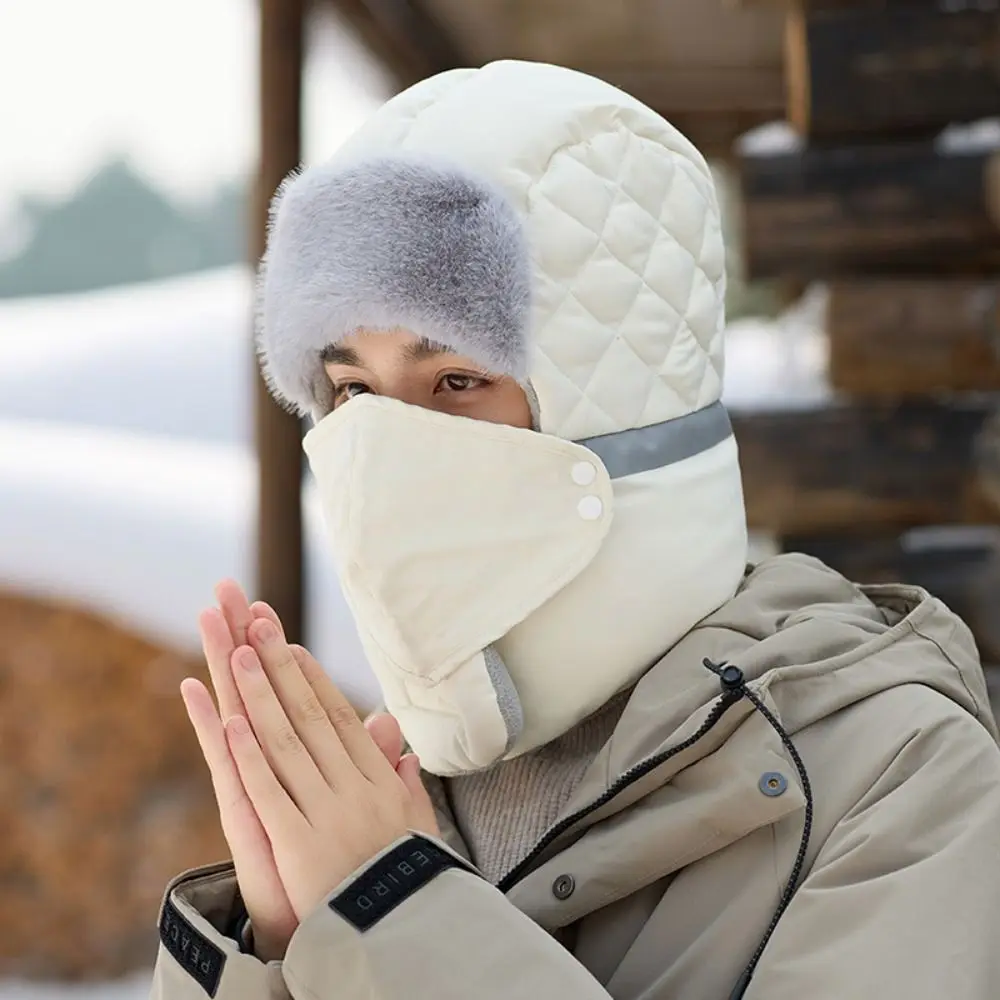 Thickened Balaclavas Cap with Goggles Hood Neck Warmer Plush Neckerchief Earflap Windproof Cotton-padded Mask Pullover Cap
Thickened Balaclavas Cap with Goggles Hood Neck Warmer Plush Neckerchief Earflap Windproof Cotton-padded Mask Pullover Cap
